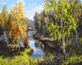 Картина по номерам Paintboy GX 27881 У сельской речки 40x50 см
