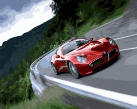 Картина по номерам Paintboy GX 32213 Скорость 40х50 см