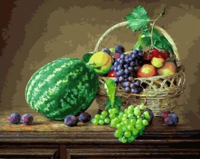 Картина по номерам Paintboy GX 32752 Натюрморт из южных фруктов 40x50 см