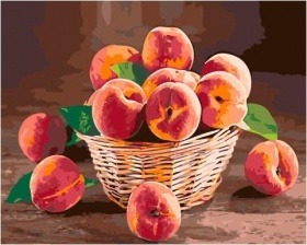 Картина по номерам Paintboy GX 30478 Корзина персиков 40х50 см