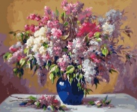 Картина по номерам Paintboy GX 24783 Сирень в вазе 40x50 см