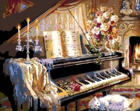Картина по номерам Paintboy GX 7553 (G467) Соната у камина 40x50 см