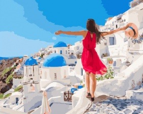 Картина по номерам Paintboy GX 31624 Отпуск в Греции 40x50 см