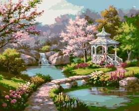 Картина по номерам Paintboy GX 7847 Беседка 40x50 см