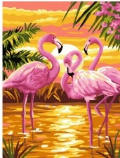 Картина по номерам Paintboy GX 24159 Страна розовых фламинго 40x50 см