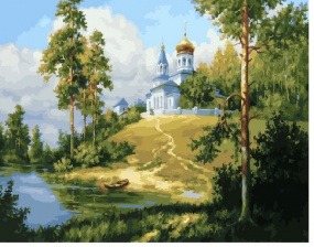 Картина по номерам Paintboy GX 25231 (GX 21092) Храм на холме 40x50 см