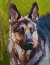 Картина по номерам Paintboy PK 59092 Овчарка 40х50 см