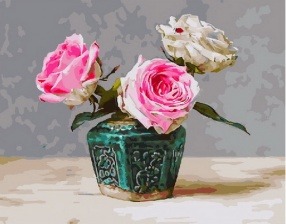 Картина по номерам Paintboy PK 33046 Малахитовая ваза 40x50 см