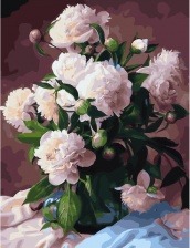 Картина по номерам Paintboy GX 29950 Белоснежные пионы 40x50 см