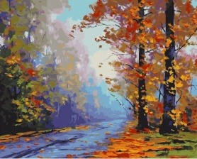 Картина по номерам Paintboy PK 18035 (GX 26618) Осенний лес 40x50 см