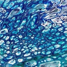 Набор для творчества ФЛЮИД-Арт FA 015 Лазурное озеро 30x30 см