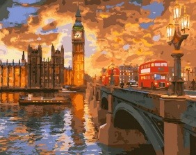 Картина по номерам Paintboy GX 23858 Лондонские закаты 40x50 см