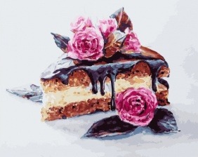 Картина по номерам Paintboy GX 33996 Аппетитный кусочек 40x50 см