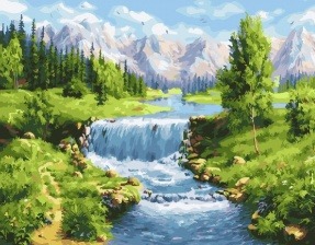 Картина по номерам Paintboy GX 27001 Летний пейзаж 40x50 см