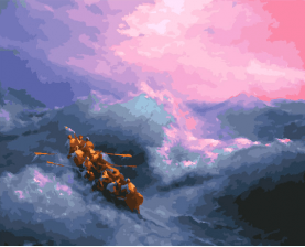 Картина по номерам Paintboy GX 27591 Кораблекрушение (Айвазовский) 40x50 см