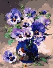 Картина по номерам Paintboy GX 3811 Анютины глазки 40x50 см