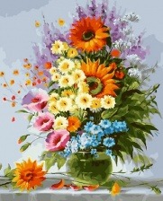 Картина по номерам Paintboy GX 25798 Летний букет цветов 40x50 см