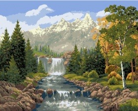 Картина по номерам Paintboy GX 7361 Водопад 40x50 см