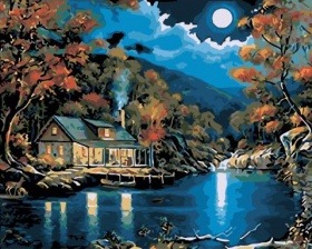Картина по номерам Paintboy GX 32560 Лунный причал 40x50 см
