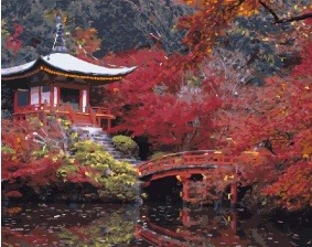 Картина по номерам Paintboy GX 3828 Осень в Японии 40x50 см
