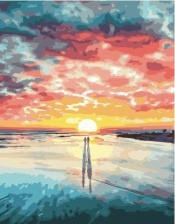 Картина по номерам Paintboy PK 51047 Облачный закат 40x50 см