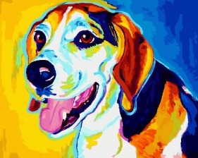 Картина по номерам Paintboy PK 35025 Бигль 40x50 см