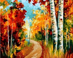 Картина по номерам Paintboy GX 23152 Осенняя тропинка 40x50 см