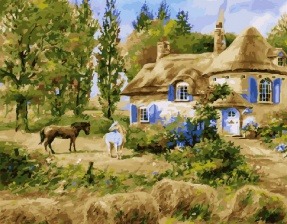 Картина по номерам Paintboy GX 30134 Сельская жизнь 40x50 см