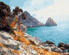 Картина по номерам Paintboy GX 26768 Скалистый берег 40x50 см