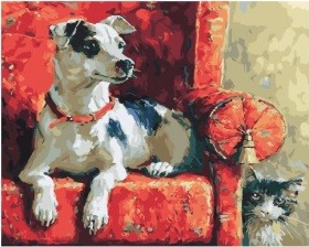 Картина по номерам Paintboy GX 32455 Тайный наблюдатель 40х50 см