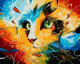 Картина по номерам Paintboy GX 9490 Воздушный кот 40x50 см