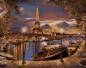 Картина по номерам Paintboy GX 8853 Вечерний Париж 40x50 см