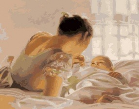 Картина по номерам Paintboy GX 25114 Молодая мамочка 40x50 см