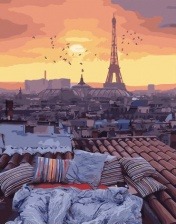 Картина по номерам Paintboy GX 32428 Рассвет на крыше 40x50 см