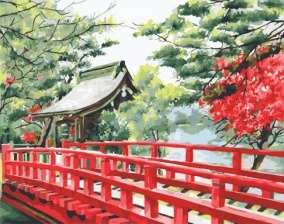 Картина по номерам Paintboy GX 31716 Японский мостик 40x50 см