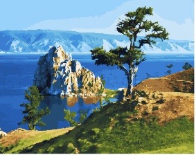 Картина по номерам Paintboy PK 15003 (GX 24660) Одинокий утёс 40x50 см