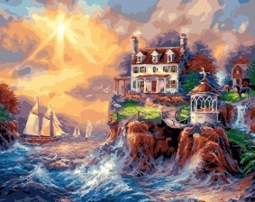 Картина по номерам Paintboy GX 25610 Дом на берегу 40x50 см