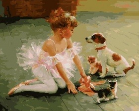 Картина по номерам Paintboy GX 5517 Юная балерина (Разумов) 40x50 см