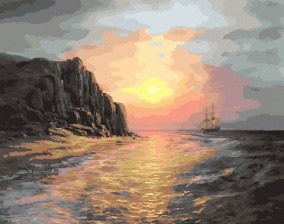Картина по номерам GX 27887 Море на закате 40x50 см