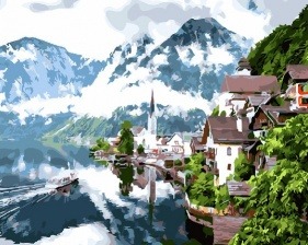 Картина по номерам Paintboy GX 25995 Кристальное озеро в горах 40x50 см