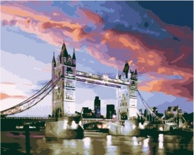 Картина по номерам Paintboy GX 29789 Ночные огни Тауэрского моста 40x50 см