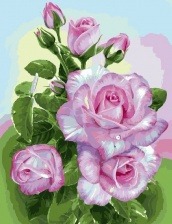 Картина по номерам Paintboy GX 22079 Розы на ветке 40x50 см