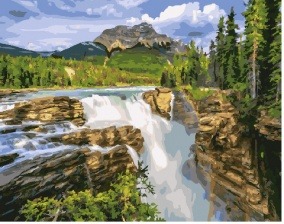 Картина по номерам Paintboy GX 29178 Горный поток 40x50 см