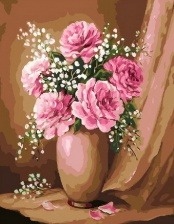 Картина по номерам Paintboy PK 33042 Букет на бежевом фоне 40x50 см