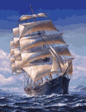 Картина по номерам Paintboy GX 34463 Одинокий парусник 40x50 см