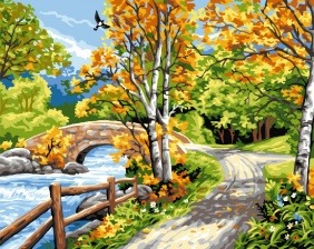 Картина по номерам Paintboy GX 30922 Тропинка вдоль реки 40x50 см