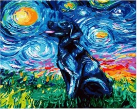 Картина по номерам Paintboy PK 41016 Вечерний пёс 40x50 см