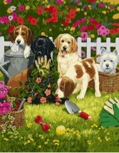 Картина по номерам Paintboy GX 27364 Помощники в саду 40x50 см