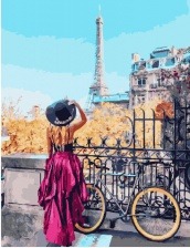 Картина по номерам Paintboy PK 30072 Парижский велосипед 40x50 см