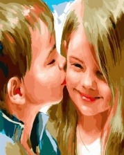Картина по номерам Paintboy PK 6012 (GX 22861) Первая любовь 40x50 см